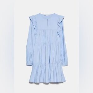 Zara Ruffled Babydoll Tiered Dress